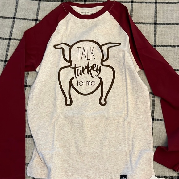 Boy’s size 12 Talk Turkey to Me shirt - Picture 1 of 7